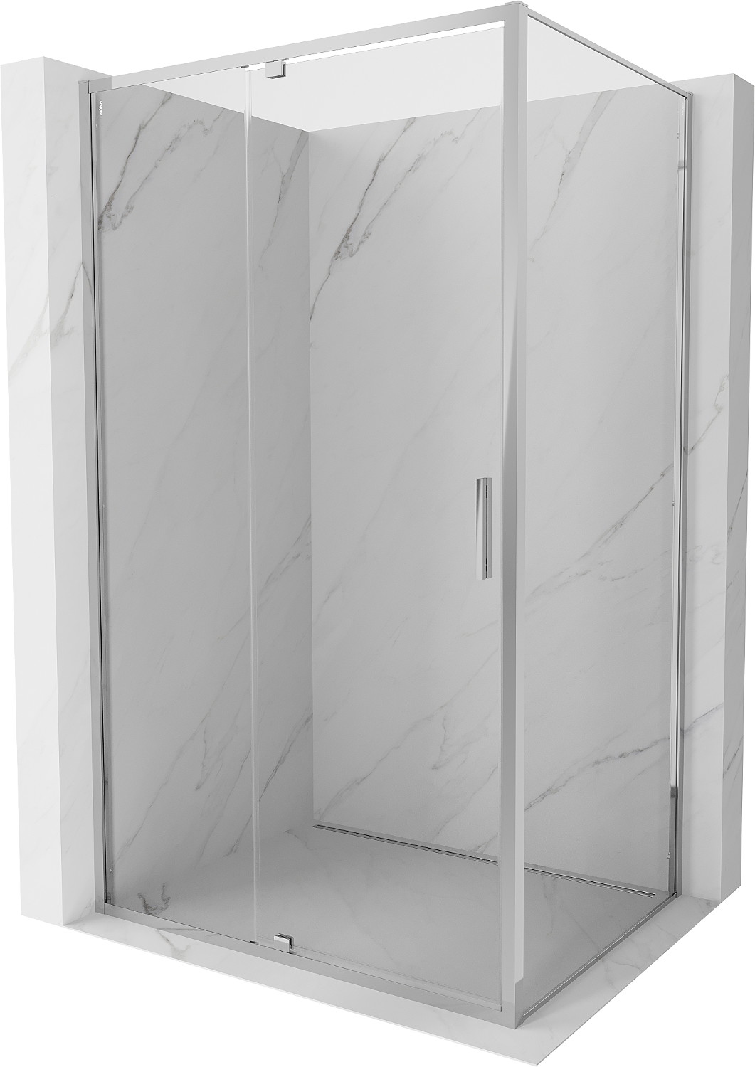 Mexen Exo kabina prysznicowa uchylna 105 x 90 cm, transparent, chrom - 819-105-090-01-00